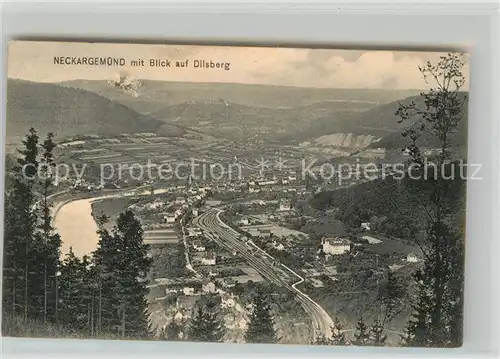 AK / Ansichtskarte Neckargemuend Panorama mit Blick auf Dilsberg Kat. Neckargemuend