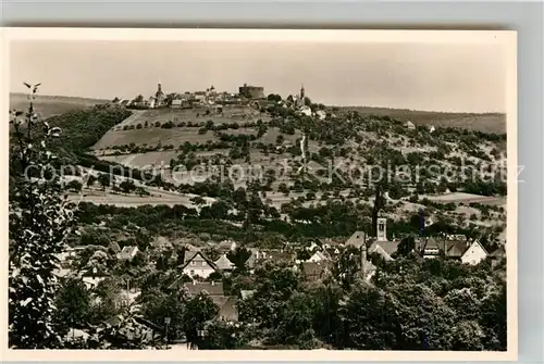 AK / Ansichtskarte Neckargemuend Kuemmelbacher Hof Blick von der Terrasse auf den Dilsberg Kat. Neckargemuend