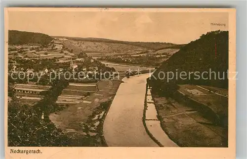 AK / Ansichtskarte Neckargerach Panorama Neckartal mit Minneburg Kat. Neckargerach