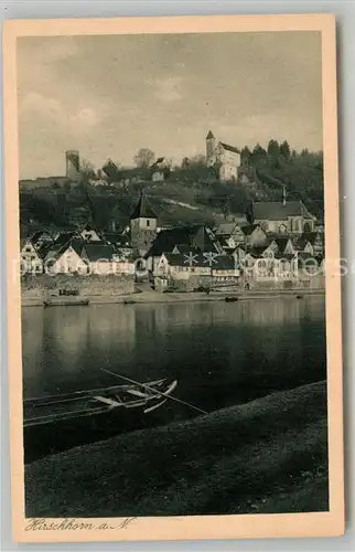 AK / Ansichtskarte Hirschhorn Neckar Panorama Schloss Burg Kat. Hirschhorn (Neckar)