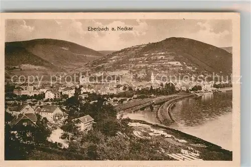 AK / Ansichtskarte Eberbach Neckar Panorama Kat. Eberbach