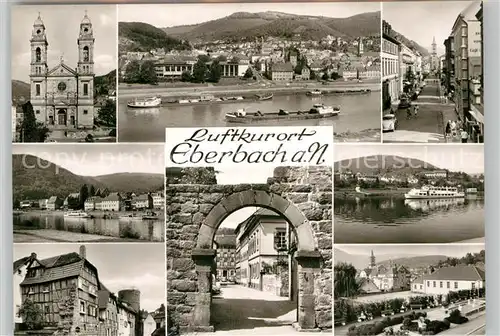 AK / Ansichtskarte Eberbach Neckar Kirche Stadttor Panoramen Kat. Eberbach