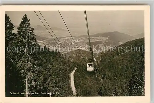 AK / Ansichtskarte Seilbahn Schauinsland Freiburg im Breisgau  Kat. Bahnen