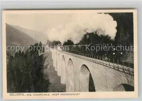 AK / Ansichtskarte Eisenbahn Hoellental Schwarzwald Neuer Ravennaviadukt  Kat. Eisenbahn