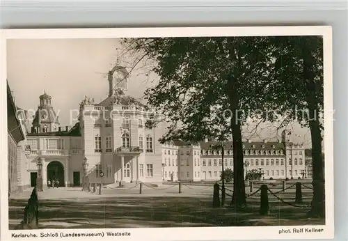 AK / Ansichtskarte Foto Kellner Rolf Nr. 7994 Karlsruhe Schloss Landesmuseum  Kat. Fotografie