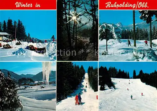 AK / Ansichtskarte Ruhpolding Skipisten Kat. Ruhpolding