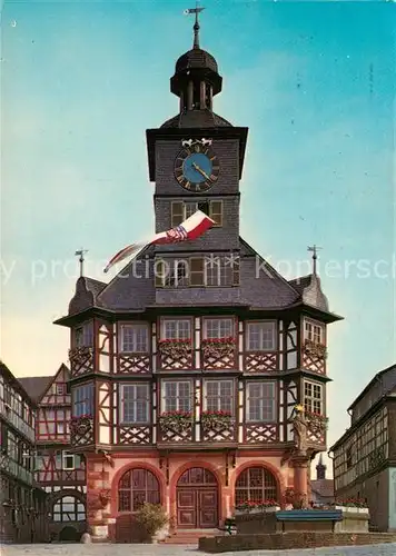 AK / Ansichtskarte Heppenheim Bergstrasse Rathaus mit Marienbrunnen Kat. Heppenheim (Bergstrasse)