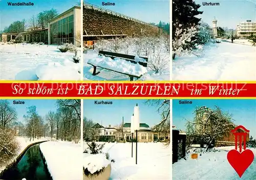 AK / Ansichtskarte Bad Salzuflen Wandelhalle Saline Uhrturm Salze Kurhaus Kat. Bad Salzuflen