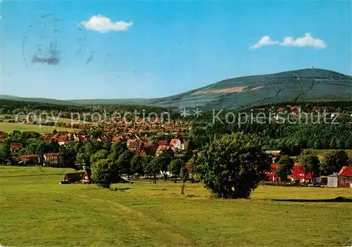 AK / Ansichtskarte Braunlage mit Wurmberg Kat. Braunlage Harz