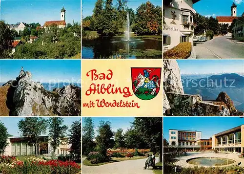 AK / Ansichtskarte Bad Aibling Teilansichten Wendelstein Kurhaus Kurpark Kirchzeile  Kat. Bad Aibling