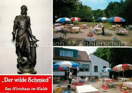 AK / Ansichtskarte Dehme Der wilde Schmied Gasthaus Zum Wilden Schmied Terrassen Kat. Bad Oeynhausen