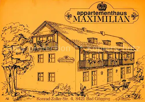 AK / Ansichtskarte Bad Goegging Appartementhaus Maximillan Kat. Neustadt a.d.Donau