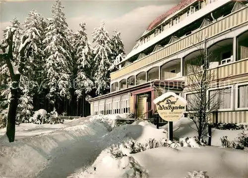 AK / Ansichtskarte Hahnenklee Bockswiese Harz Hotel Der Waldgarten Kat. Goslar