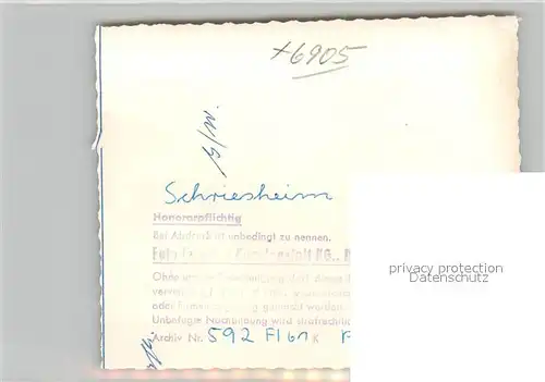 AK / Ansichtskarte Schriesheim mit Strahlenburg Fliegeraufnahme Kat. Schriesheim