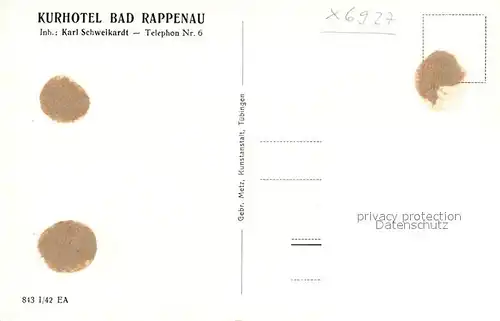 AK / Ansichtskarte Bad Rappenau Kurhotel Kat. Bad Rappenau