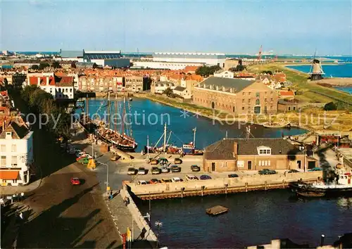 AK / Ansichtskarte Vlissingen Fliegeraufnahme Koopmans  en Vissershaven Kat. Vlissingen