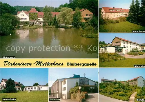 AK / Ansichtskarte Velbert Diakonissen Mutterhaus Haus Tanne Altenheim Jugendheim Kirchhalle Schule Kat. Velbert