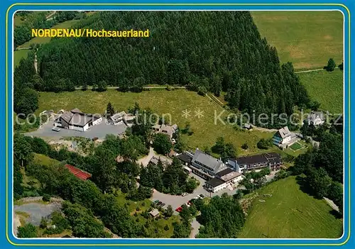 AK / Ansichtskarte Nordenau Landhotel Tommes Fliegeraufnahme Kat. Schmallenberg