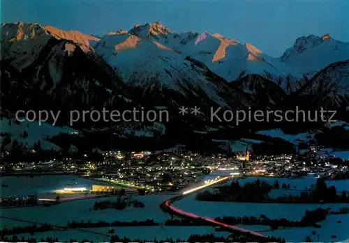 AK / Ansichtskarte Oberstdorf Fliegeraufnahme mit Riffenkopf M?rzle Kegelkopf Krottenkopf F?rschiesser Kratzer Kat. Oberstdorf