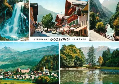 AK / Ansichtskarte Golling Salzach Gollinger Wasserfall Pass Lueg Egelsee Schmittenstein Kat. Golling an der Salzach