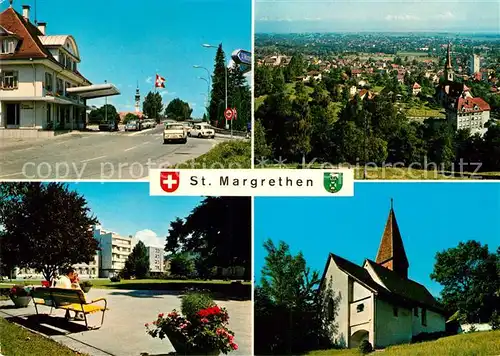 AK / Ansichtskarte St Margrethen SG Kirche Ortspartien  Kat. St Margrethen