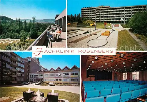 AK / Ansichtskarte Bad Driburg Fachklinik Rosenberg Minigolf  Kat. Bad Driburg