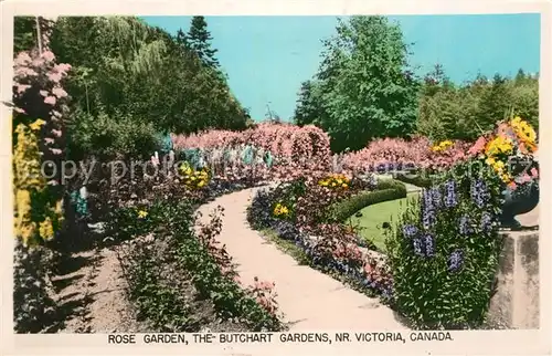 AK / Ansichtskarte Victoria British Columbia Rose Garden The Butchart Gardens Kat. Victoria