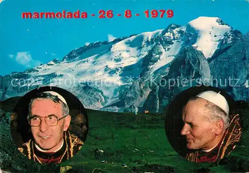 AK / Ansichtskarte Marmolada con Giovanni Paolo e Giovanni Paolo II Kat. Italien