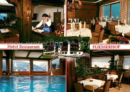 AK / Ansichtskarte Fliess Hotel Restaurant Fliesserhof Gaststube Hallenbad Kat. Fliess