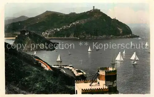 AK / Ansichtskarte San Sebastian Guipuzcoa Vista desde el Monte Urgull