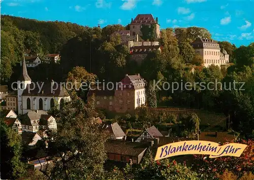AK / Ansichtskarte Blankenheim Ahr Ortsansicht mit Kirche und Schloss Kat. Blankenheim