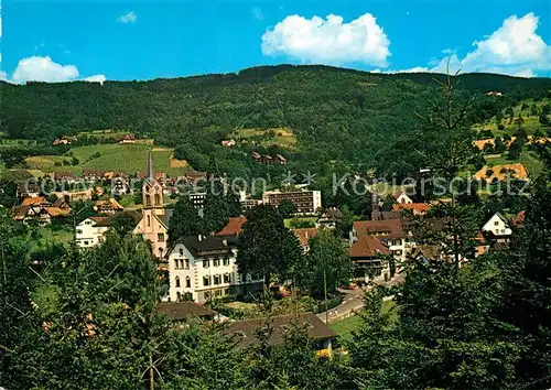 AK / Ansichtskarte Sasbachwalden Panorama Blumen  und Weinort im Schwarzwald Kat. Sasbachwalden