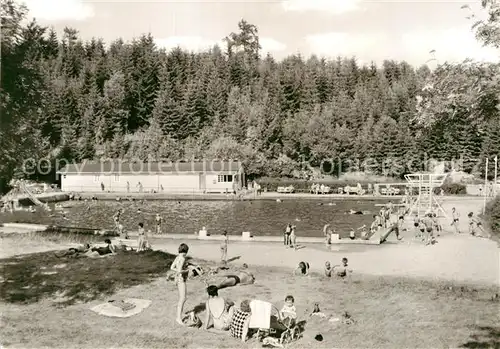 AK / Ansichtskarte Schmiedefeld Rennsteig Waldbad Kat. Schmiedefeld Rennsteig