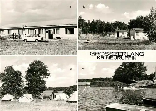 AK / Ansichtskarte Grosszerlang Kinderferienlager Bungalows Zeltplatz Badeplatz  Kat. Rheinsberg