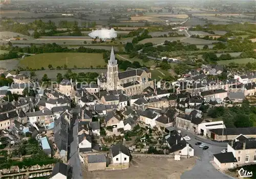 AK / Ansichtskarte Grez en Bouere Fliegeraufnahme Kirche  Kat. Grez en Bouere