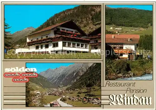 AK / Ansichtskarte Soelden oetztal Restaurant Pension Windau Kat. Soelden