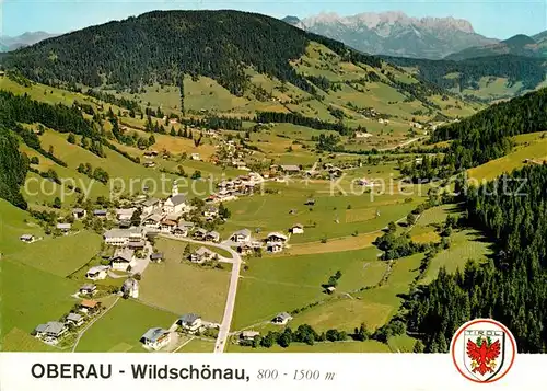 AK / Ansichtskarte Oberau Wildschoenau Tirol Fliegeraufnahme