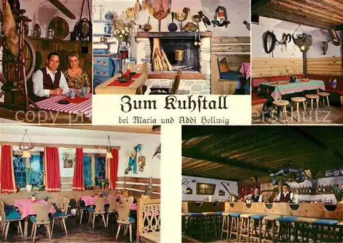 AK / Ansichtskarte Reit Winkl Zum Kuhstall bei Maria udn Addi Hellwig Kat. Reit im Winkl