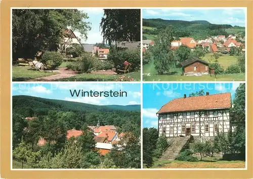 AK / Ansichtskarte Winterstein Emsetal Kurpark Wartberg Fachwerkhaus