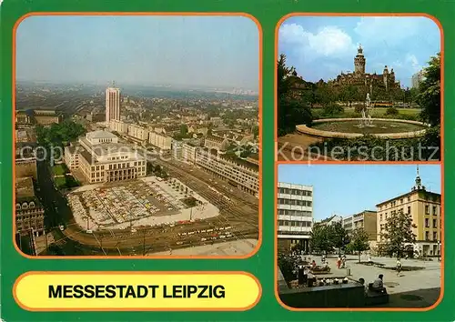 AK / Ansichtskarte Leipzig Fliegeraufnahme Rathaus Grimmaischer Strasse Kat. Leipzig