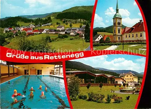 AK / Ansichtskarte Rettenegg im Feistritztal Schwimmbad Kirche  Kat. Rettenegg