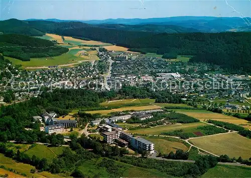 AK / Ansichtskarte Bad Berleburg Fliegeraufnahme mit Herz Kreislauf Klinik Kat. Bad Berleburg