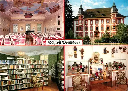 AK / Ansichtskarte Bonndorf Schwarzwald Festsaal Schlo? Bibliothek Narrenstube Kat. Bonndorf