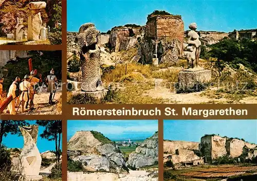 AK / Ansichtskarte St Margarethen Steinburg Bildhauer Symposion Passionsspielszene Plastik  Kat. Sankt Margarethen