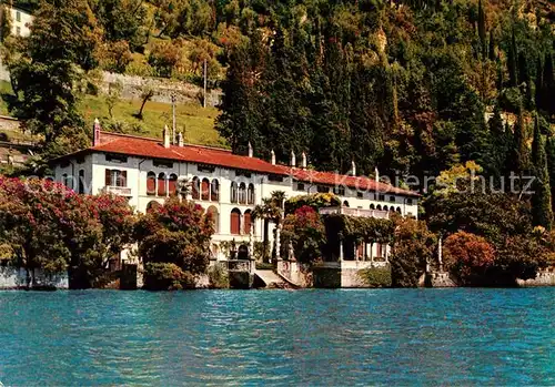 AK / Ansichtskarte Varenna Lago di Como Villa Monastero visto dal lago
