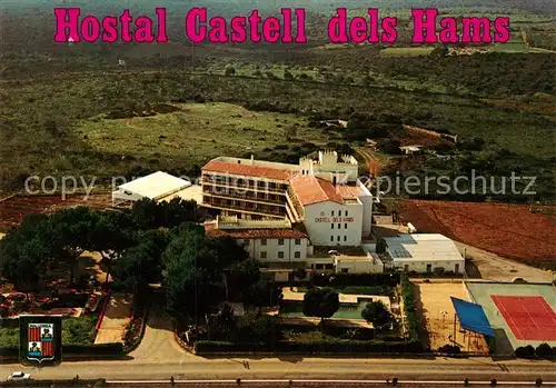 AK / Ansichtskarte Porto Cristo Hostal Castell del Hams Fliegeraufnahme Kat. Mallorca