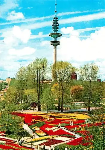 AK / Ansichtskarte Hamburg Planten un Blomen mit Fernsehturm Kat. Hamburg