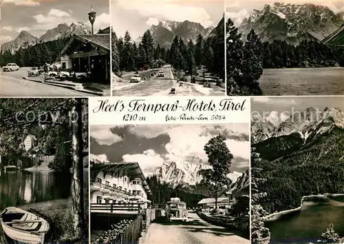 AK / Ansichtskarte Tirol Region Heels Fernpass Hotels Details Kat. Innsbruck