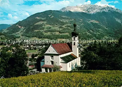 AK / Ansichtskarte Tschagguns Vorarlberg Kirche Blick gegen Schruns und Hochjoch Montafon Kat. Tschagguns