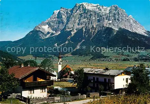 AK / Ansichtskarte Lermoos Tirol Blick zur Zugspitze Wettersteingebirge Kat. Lermoos